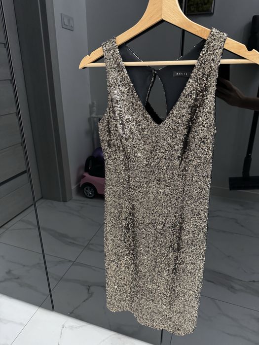 Sukienka zlota Cekiny