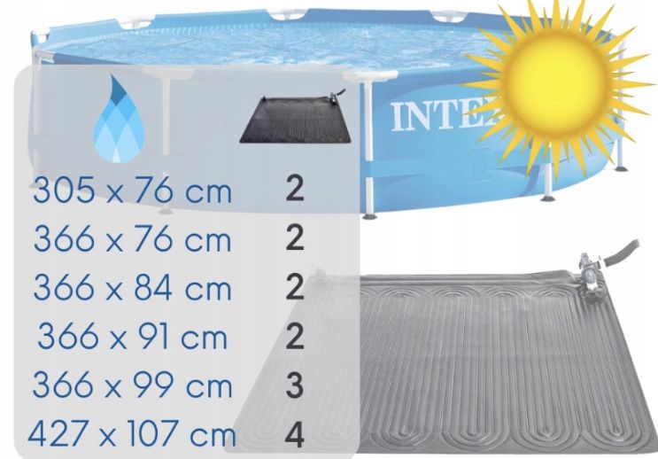 Podgrzewacz mata solarna grzewczna do basenu basen INTEX