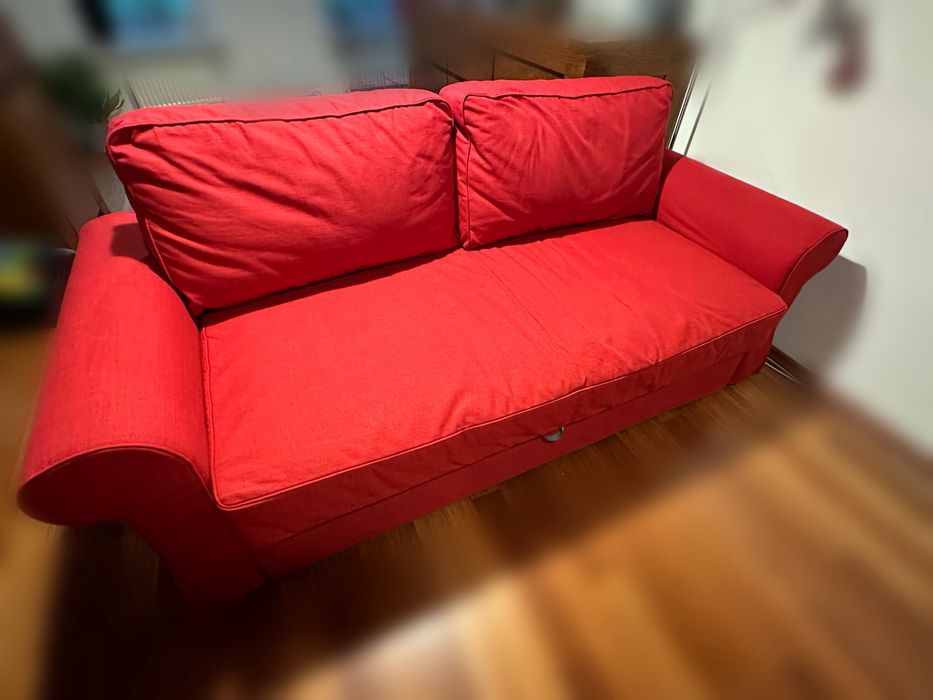 Miękka 2-osobowa sofa rozkładana ikea