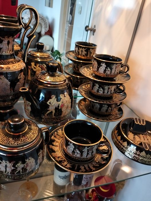 Serwis grecki że złocony