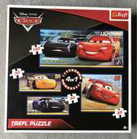 Puzzle trefl 4w1 AUTA cars 4+