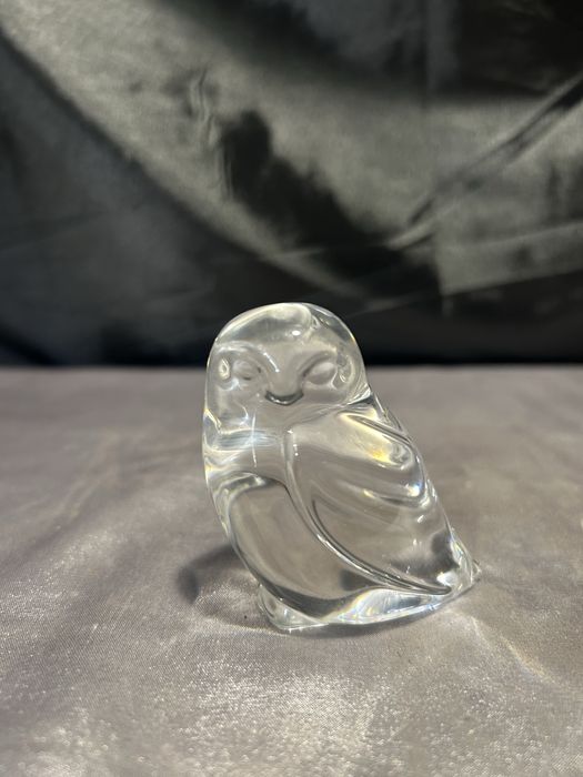 Szklana sowa – Hadeland Glassverk – szkło artystyczne, sygnowane