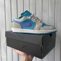 Мужские кроссовки Nike Air Jordan 1 Aquatone low