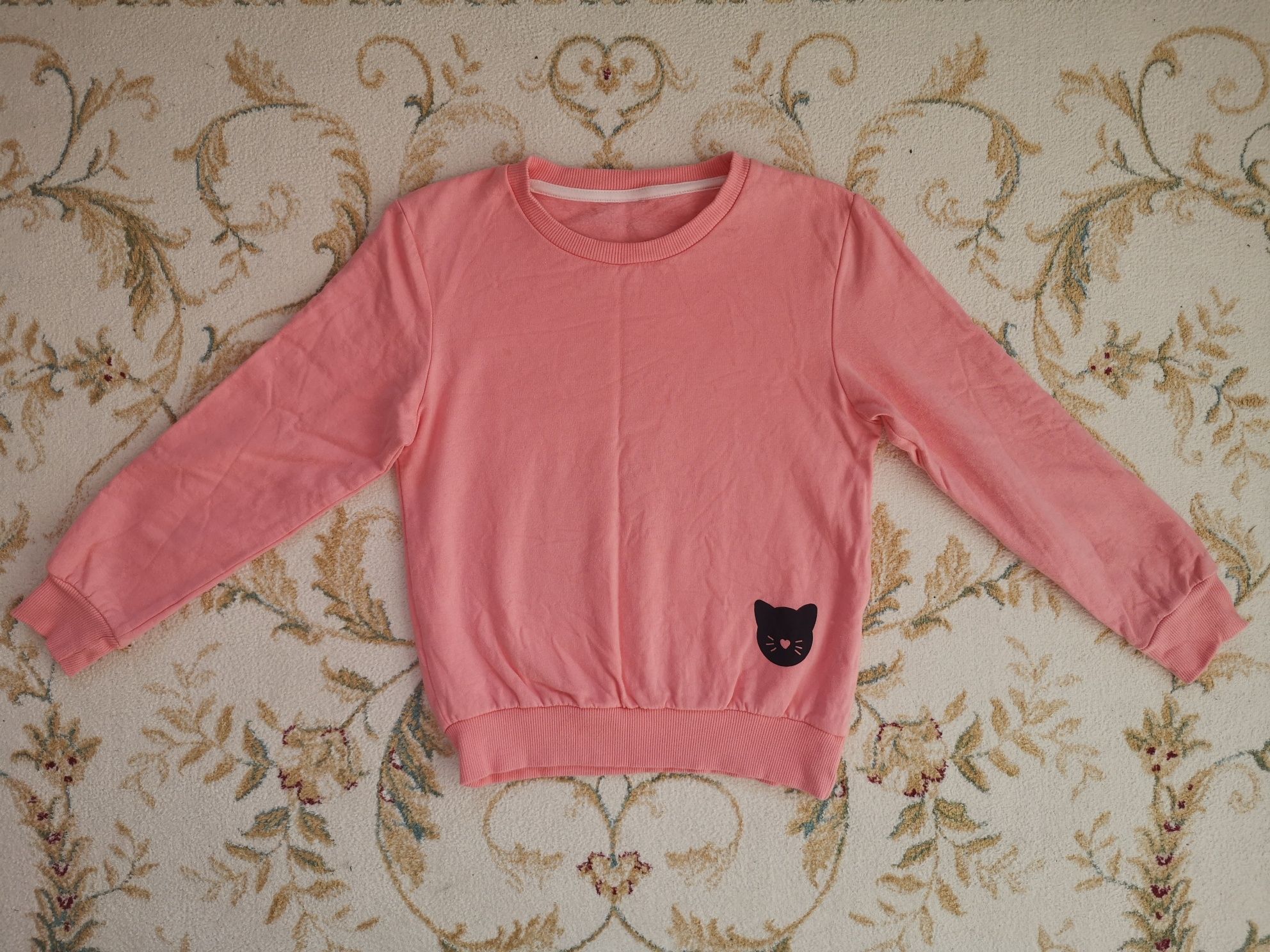 Dziecięca bluza dresowa - brzoskwiniowa: rozm.128