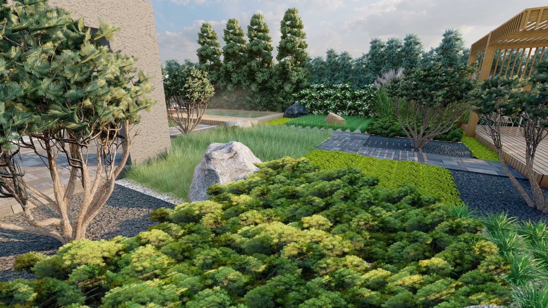 Projektowanie ogrodów, Architekt krajobrazu, Usługi ogrodnicze Brzeg