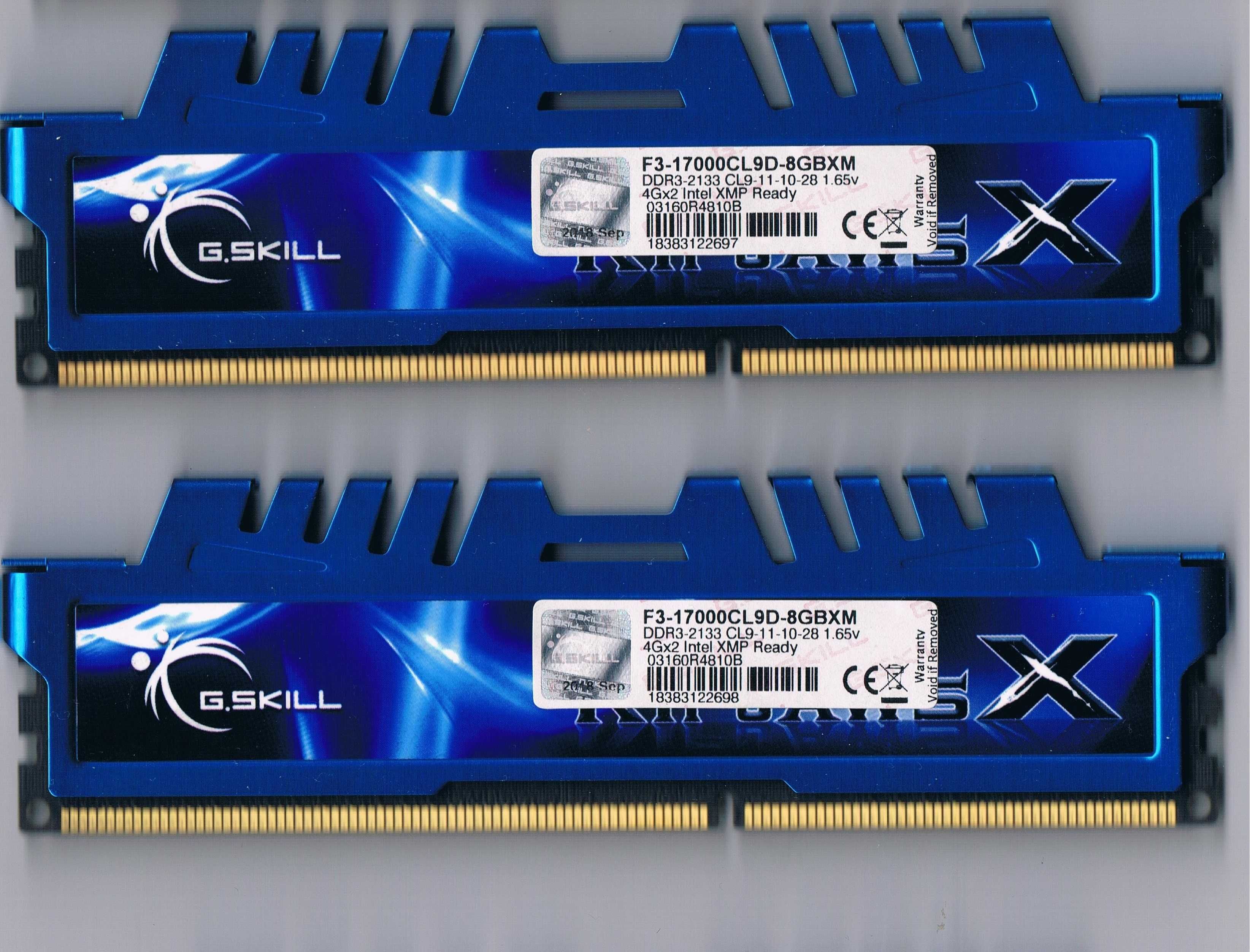 Pamięć RAM G.Skill RipJawsX DDR3 8GB 2133MHz CL9