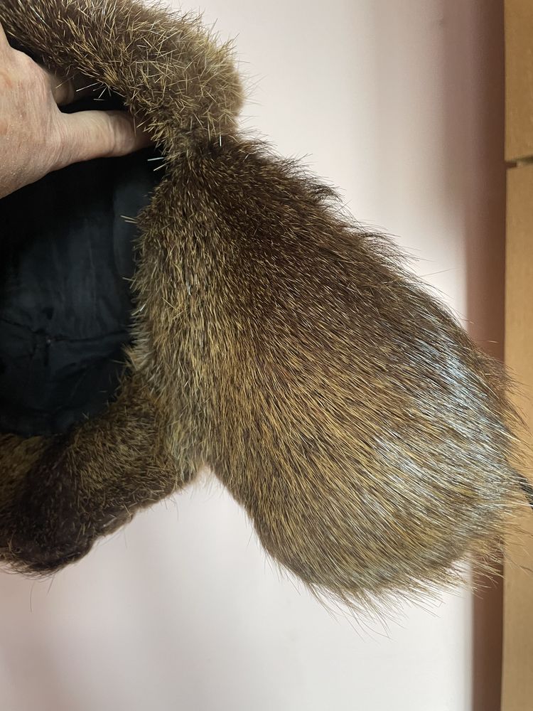 Czapka futrzana papacha uszatka
