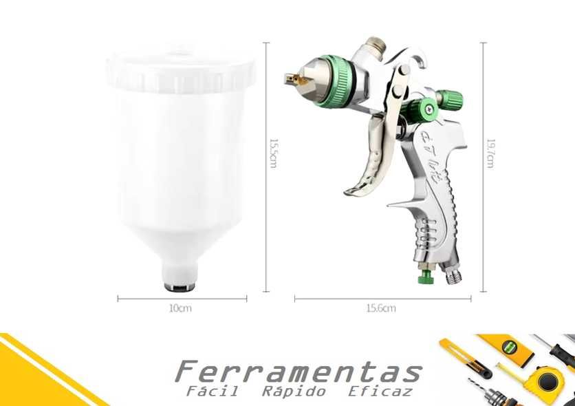 Pistola de pintura profissional - Completa NOVO