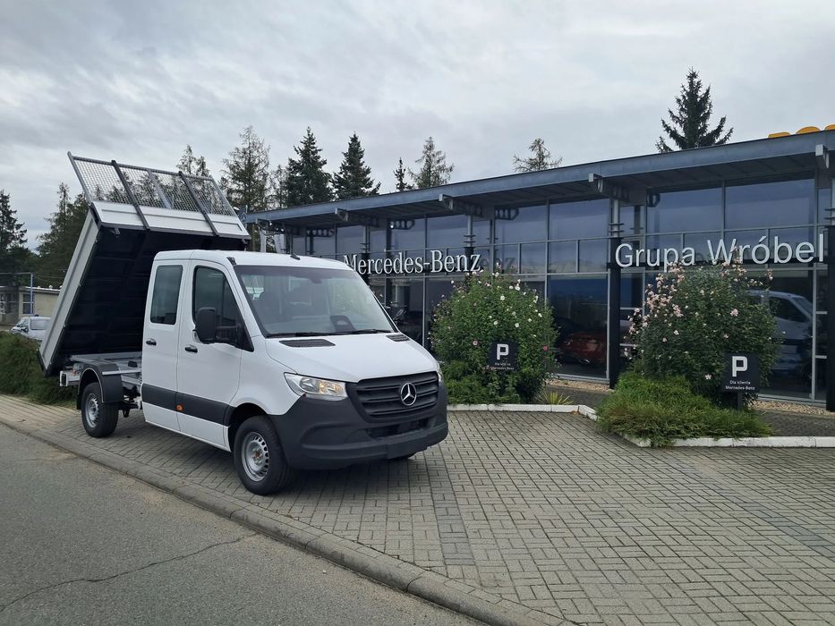 Mercedes-Benz Sprinter 315 CDI DOKA Wywrotka  2024/Wywrotka trójstronna/MBUX/Martwe Pole/6 miejsc/Od ręki