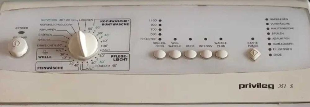 Пральна машина privileg 351s