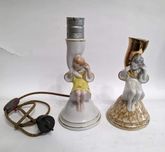 Lampka ĆMIELÓW - 2 sztuki - dziewczyna róg obfitości Szewczyk lampa