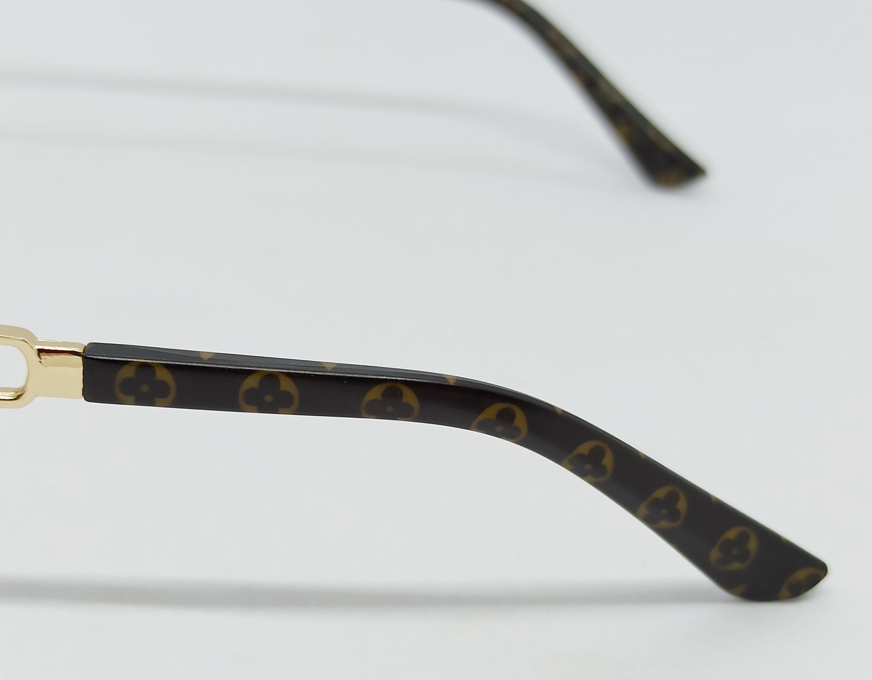 Louis Vuitton модные женские очки безоправные коричневый градиент