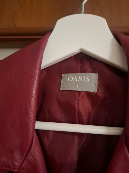 Burgundowa czerwona bordowa  ramoneska biker s 36