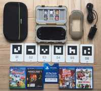 Starter Pack PS VITA (Completo) + 5 Jogos e Extras