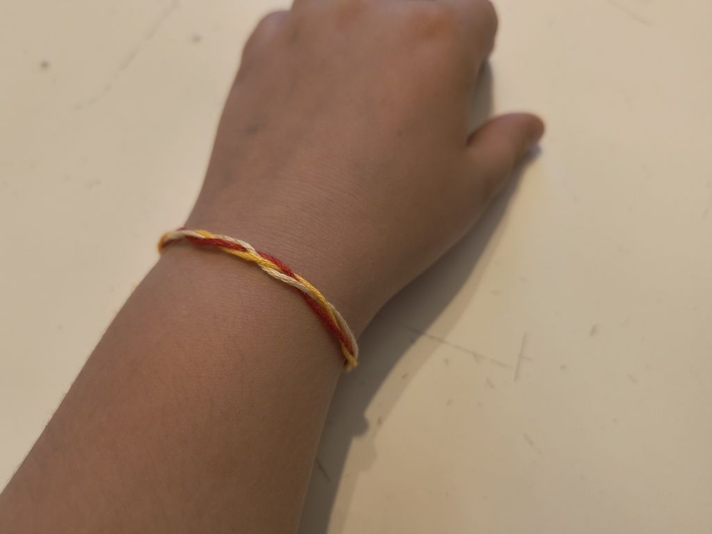 Bransoletka handmade z muliny – 19 cm