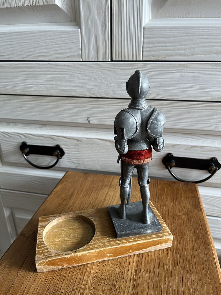 Figurka rycerza dekoracja kolekcja metal cyna