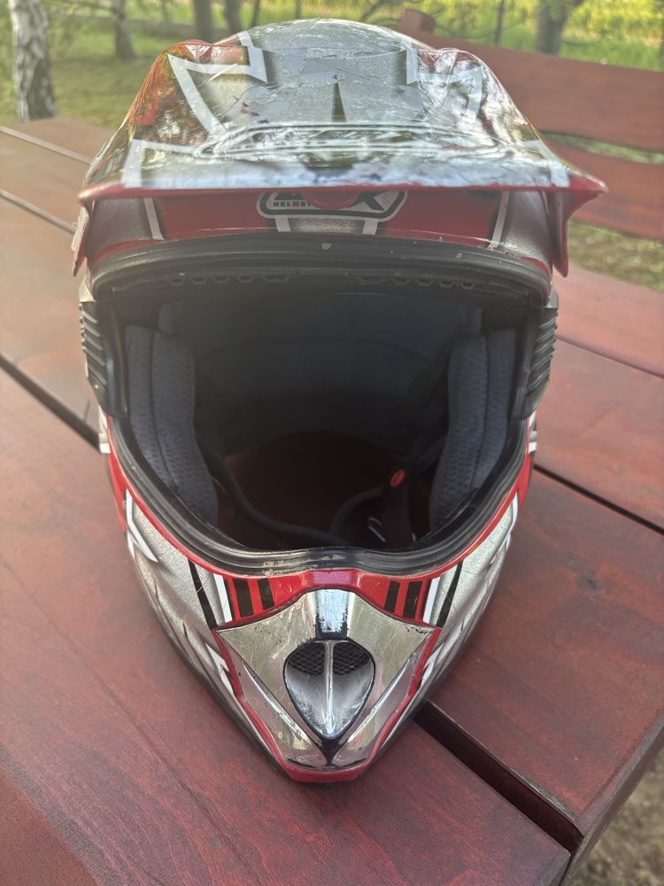 Kask motocyklowy cross enduro quad Box