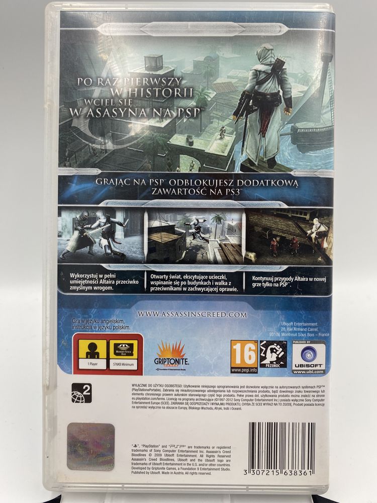 Assassins Creed Bloodlines PSP Gwarancja