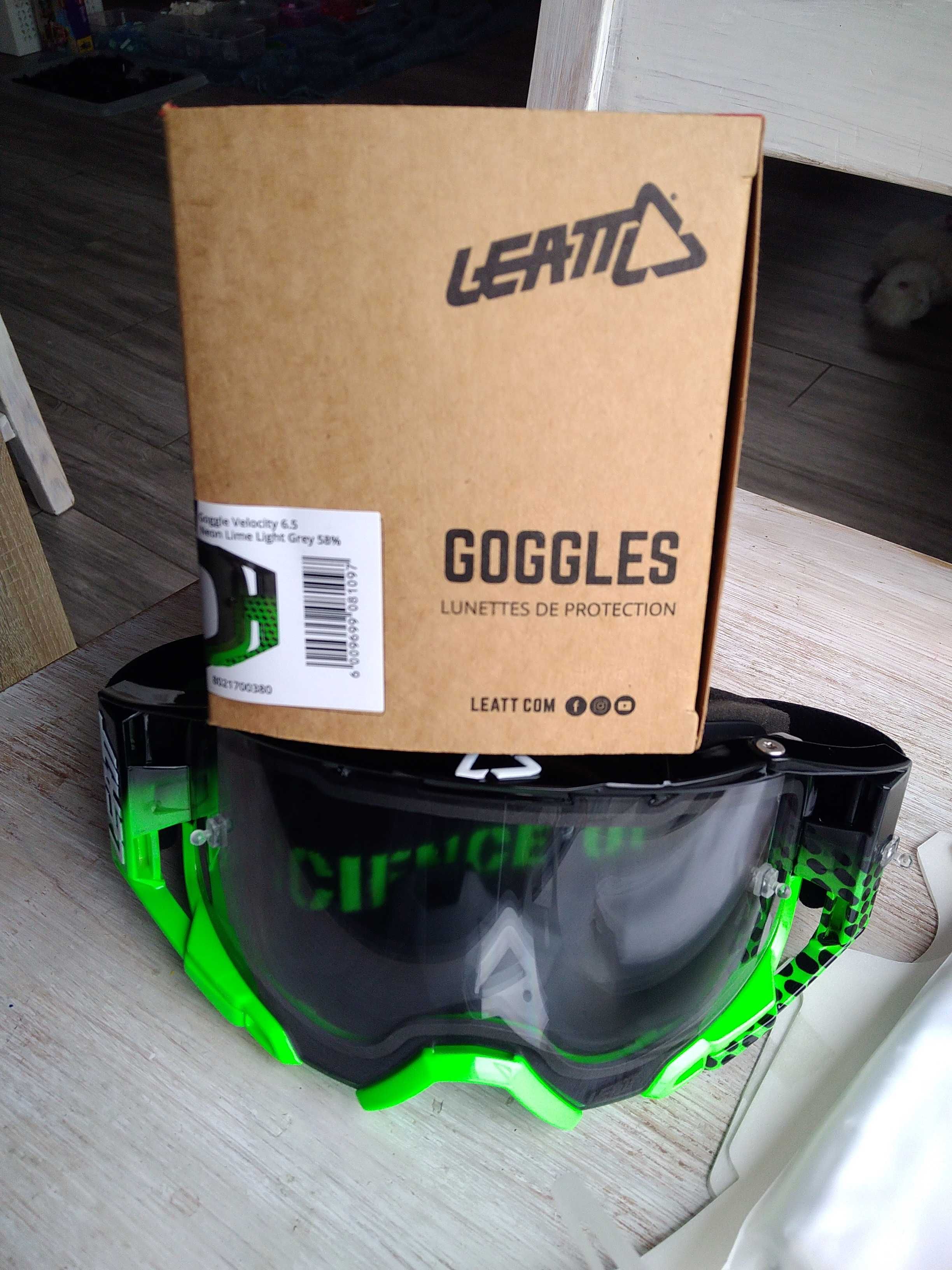 gogle Leatt Velocity 6.5 Neon Line Light Grey 58% nowe