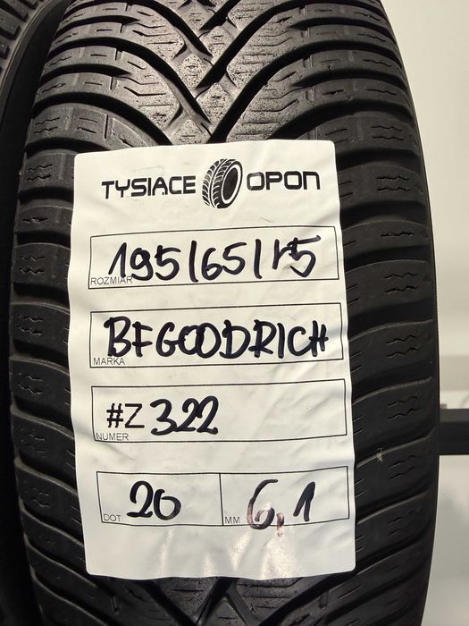 Opony Zimowe 195/65/15 BFGoodRich g-ForceWinter2 Komplet #Z322