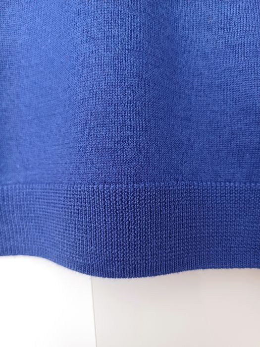 Massimo Dutti kaszmirowy sweter 100% kaszmir niebieski fioletowy
