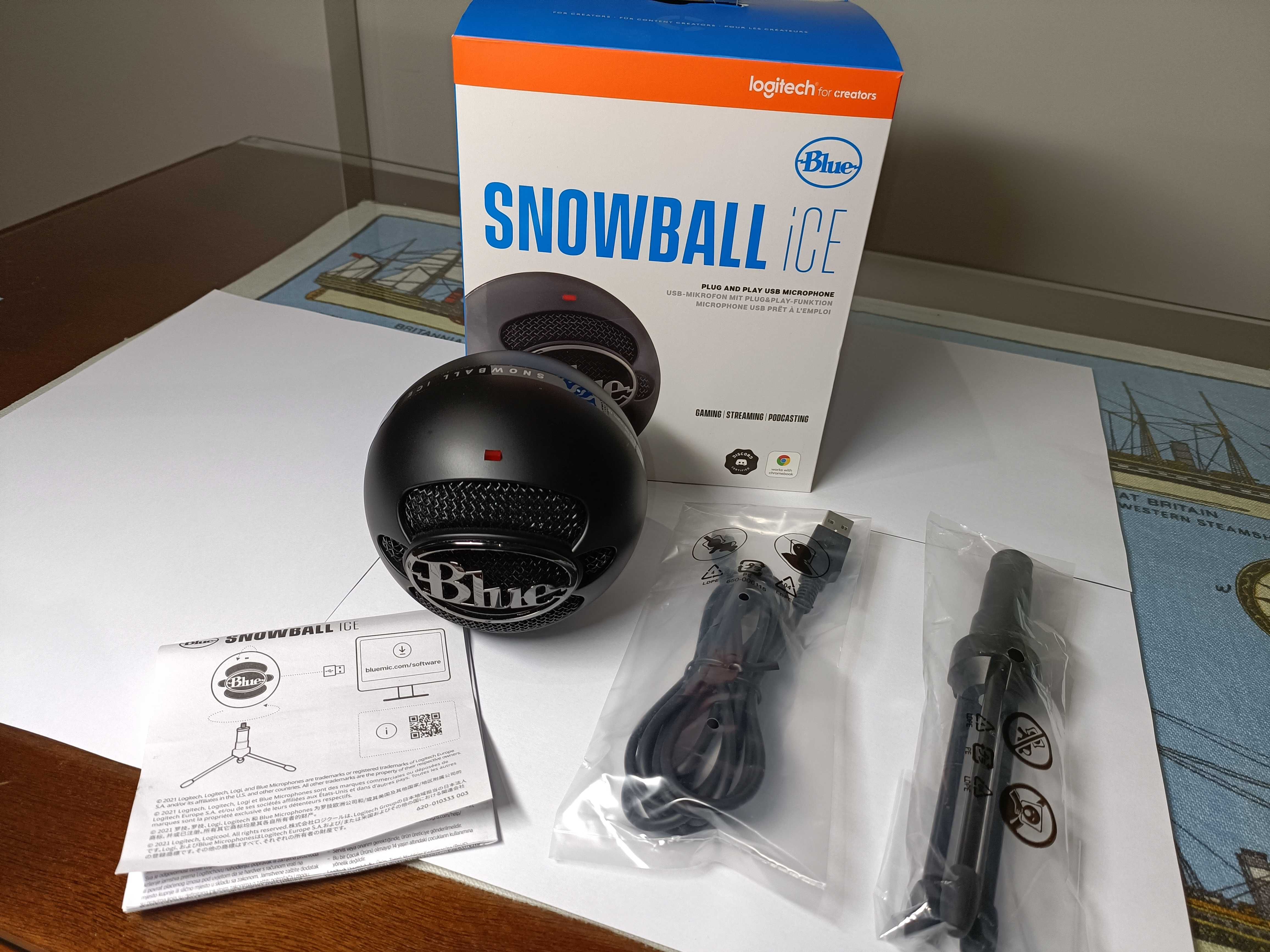 Logitech Microfone Blue Snowball (NOVO)
