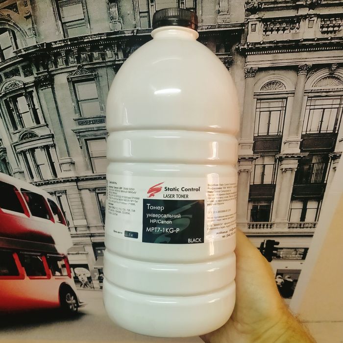 Тонер універсальний MPT7 HP/CANON 1 кг (Фасований) STATIC CONTROL