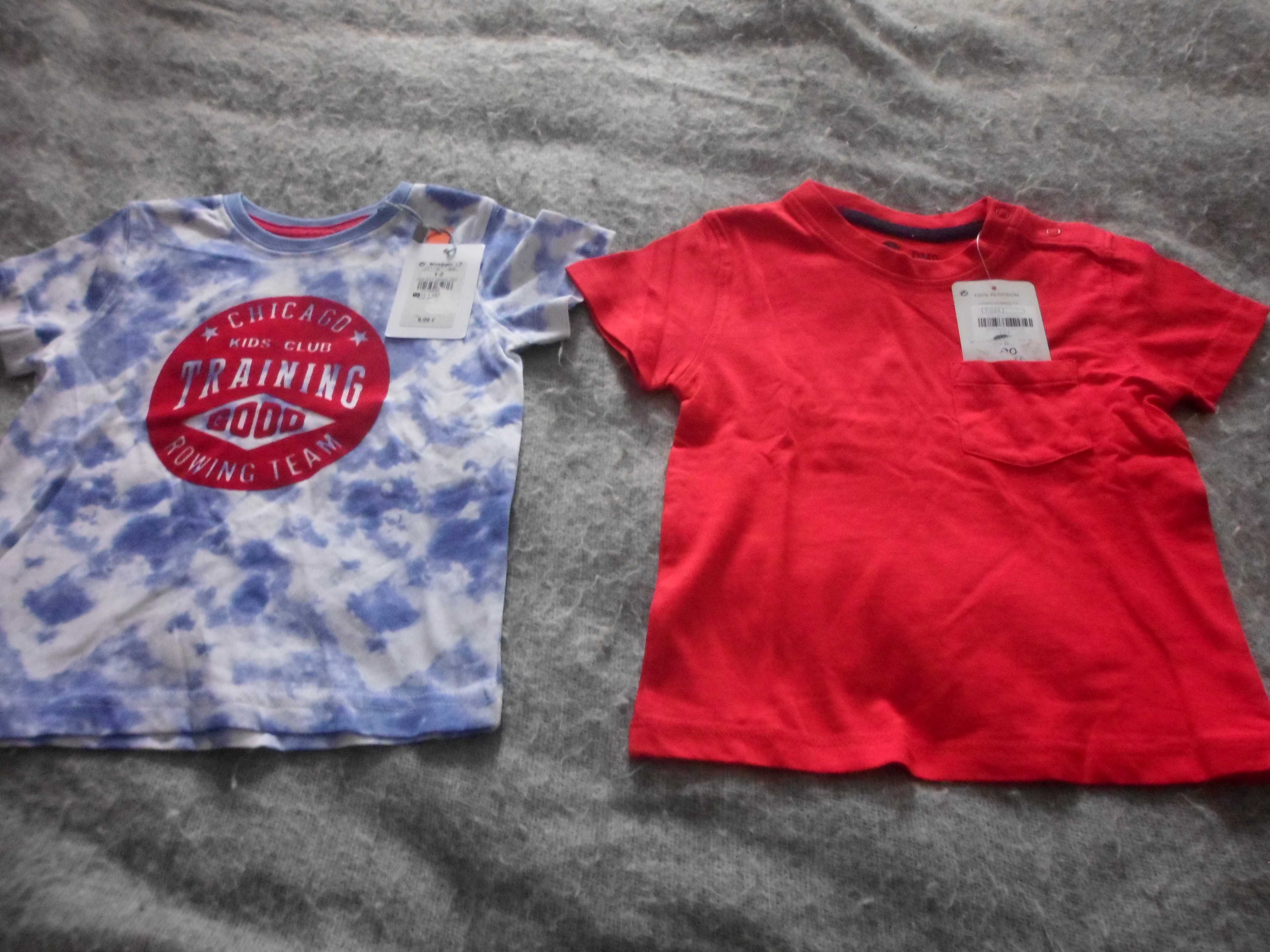 2 t-shirts novas com etiqueta para bebe menino