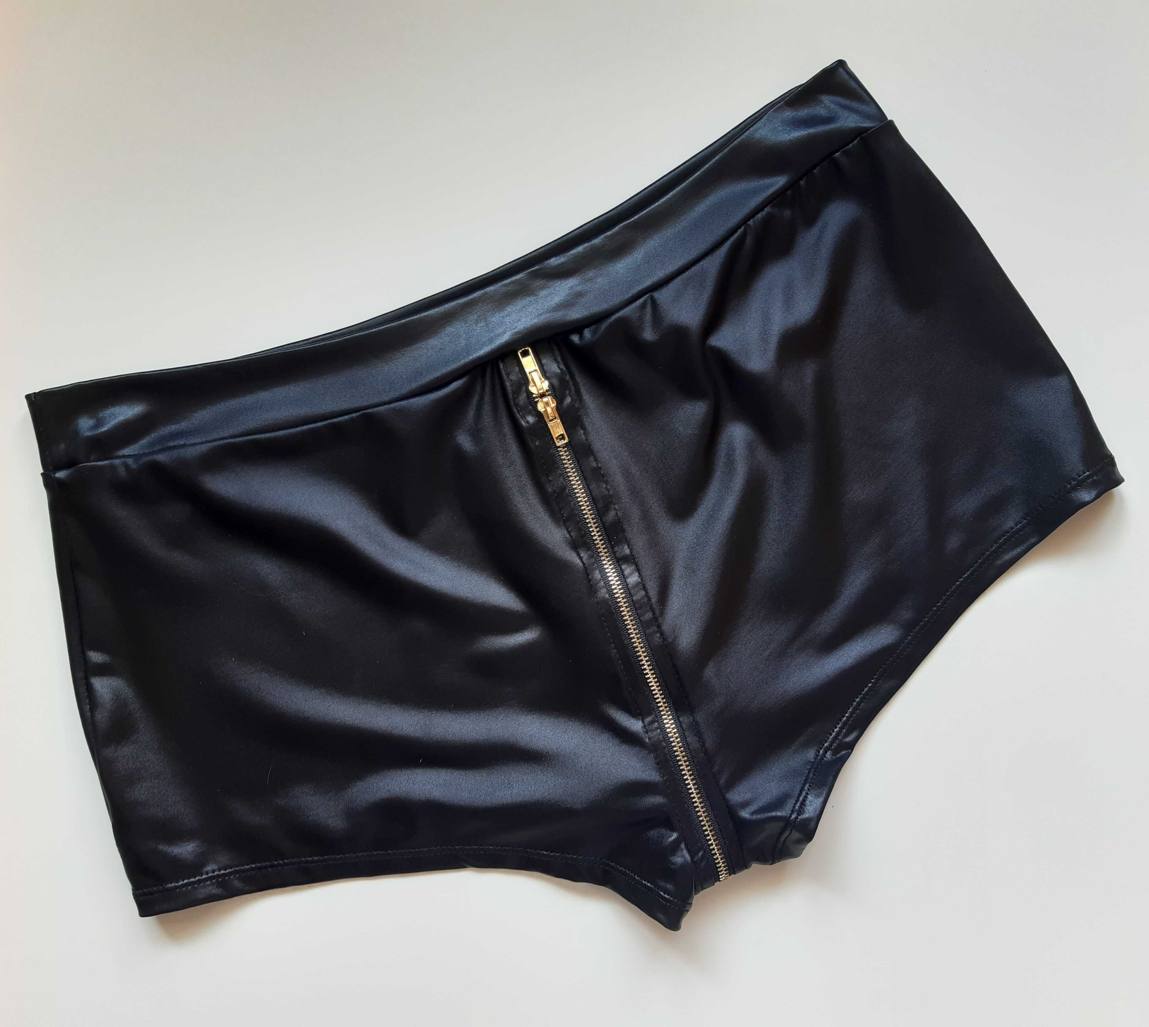 Эротические трусы шорты на молнии, с доступом, под латекс ann summers