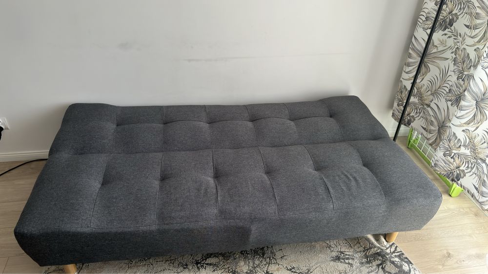 Sofa rozkładana ciemnoszara ALSTEN