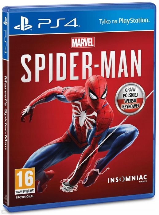 Spider-Man Marvel PS4 + Slim + Pro + PS5 = PŁYTA PL Wejherowo
