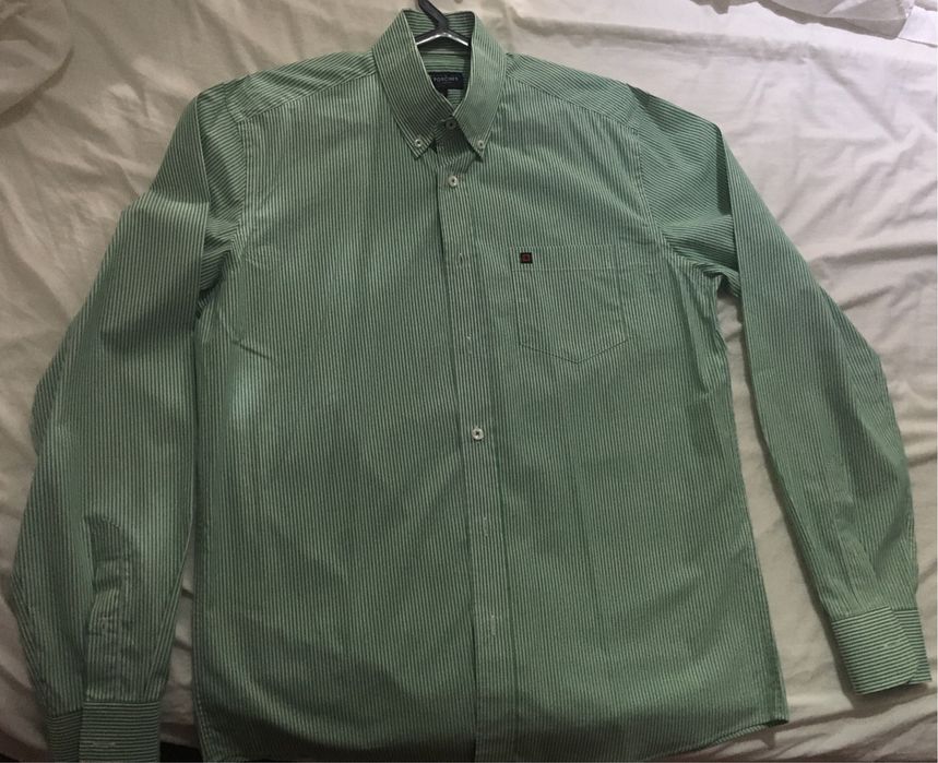 Camisa verde riscas da Lion of porches (nova) tamanho M