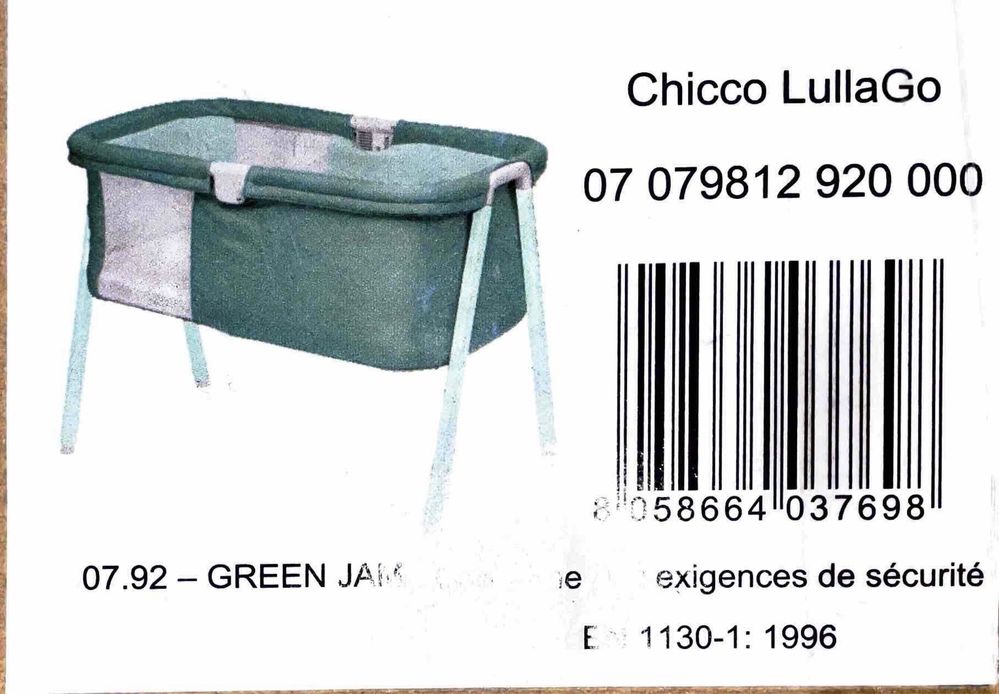 Berço de viagem CHICCO Lulla Go