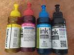 Tusz Epson w butelce ColorWay - cyan, magenta, yellow, black 4x100 ml