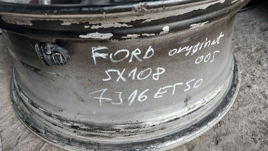 Alufelgi Ford 5x108 6,5J16 7J16 ET50 Oryginał! Czujniki ciśnienia.