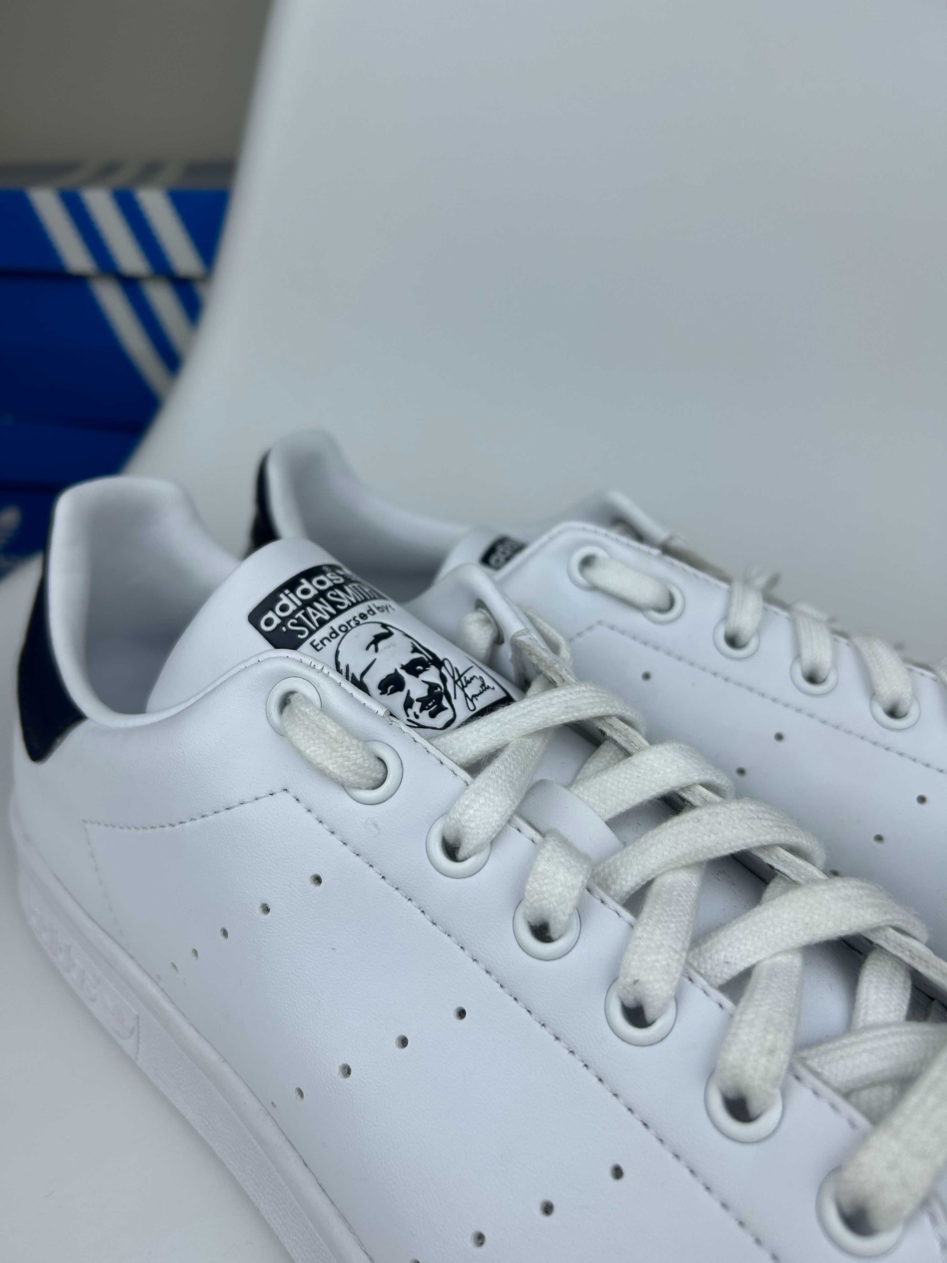 Кеды Adidas Stan Smith новые белые кожаные 45