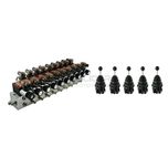 Rozdzielacz hydrauliczny 9 sek cetop 24v joysticki
