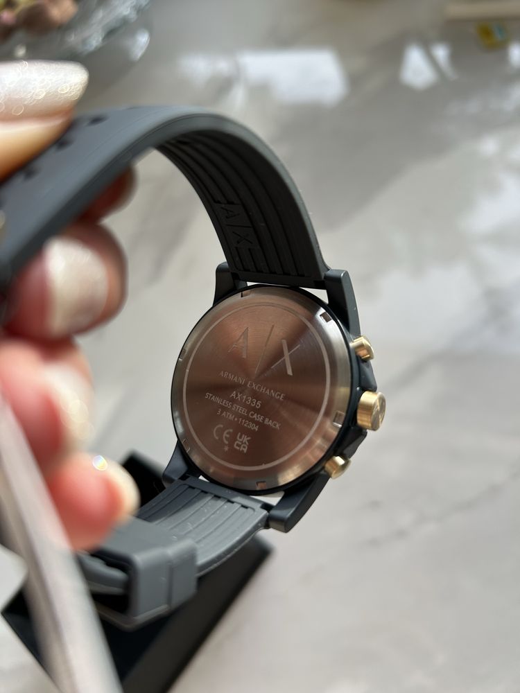 Armani Exchange zegarek męski AX 1335 chronograficzny silikonowy