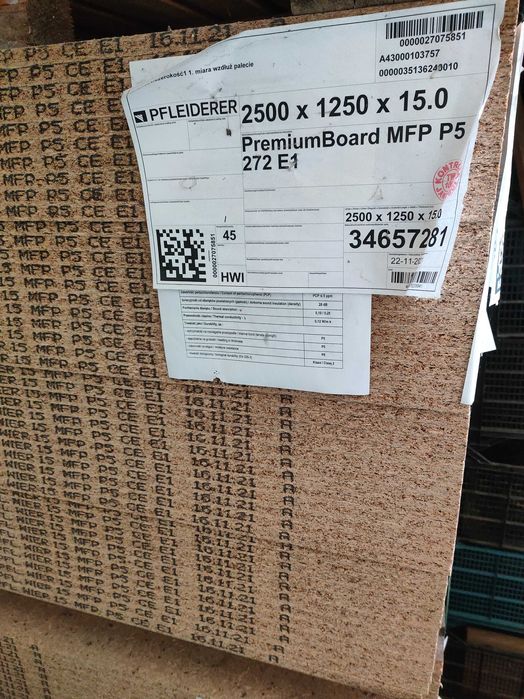 Płyty OSB MFP Pleiderer 15mm, 12mm