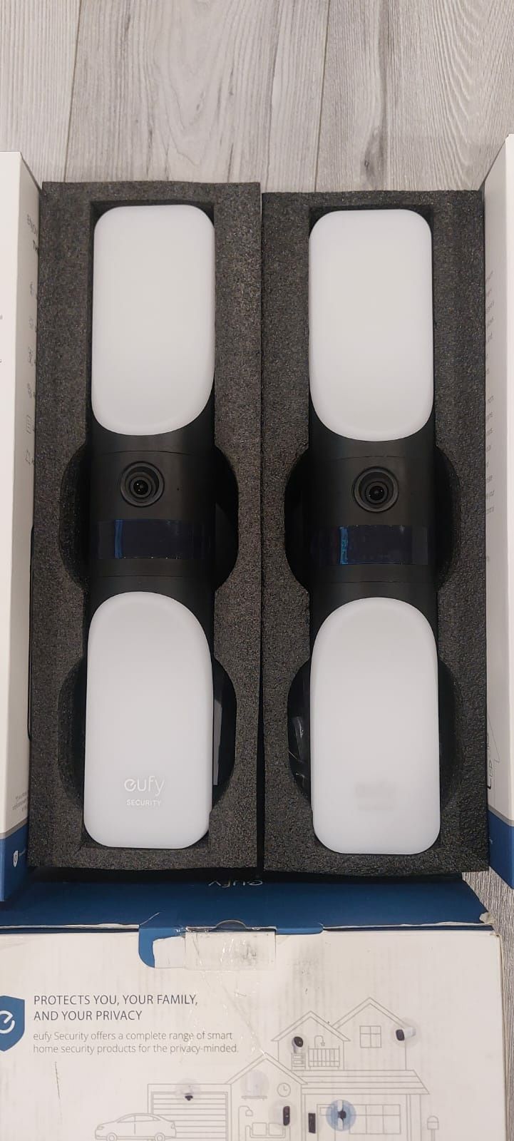 Kamera zewnętrzna lampka Eufy Security s100 2 sztuki