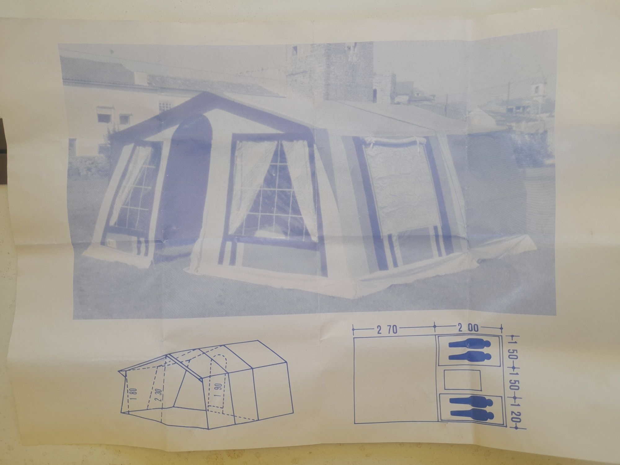 Atrelado autotenda J4  - 3 quartos e 1 sala (avançado)