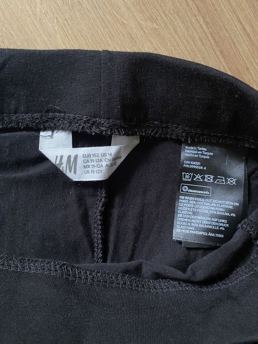 Штаны черные клеш H&M