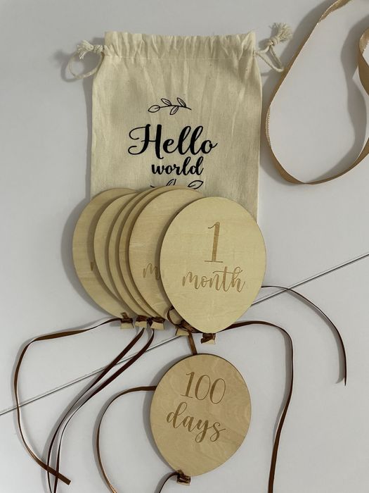 Набір для фото по місяцям , ковпак на піврочку