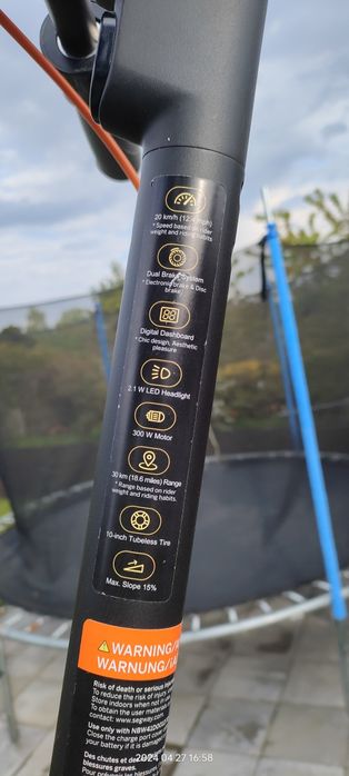 Hulajnoga Segway NINEBOT f30e