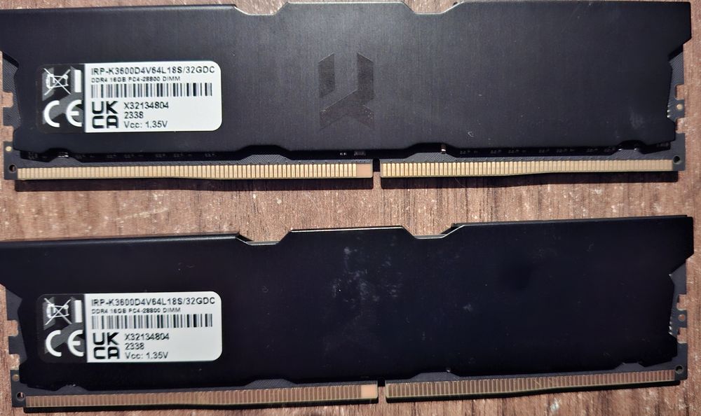 Pamięci ddr4 Goodram 2x16gb 32gb 3600Mhz cl 18