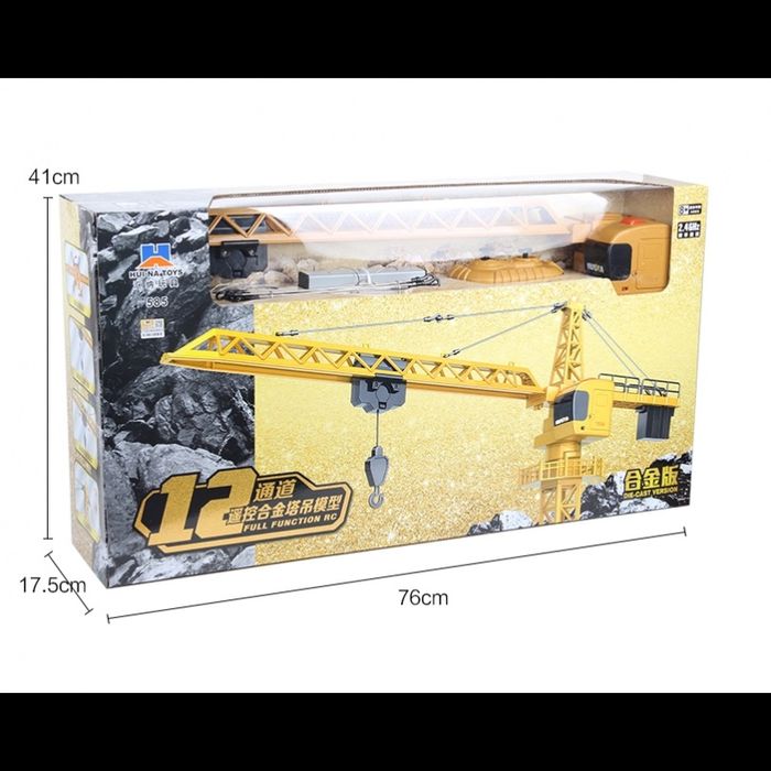 Guindaste Grua Torre Huina 1585 12 canais 2.4Ghz