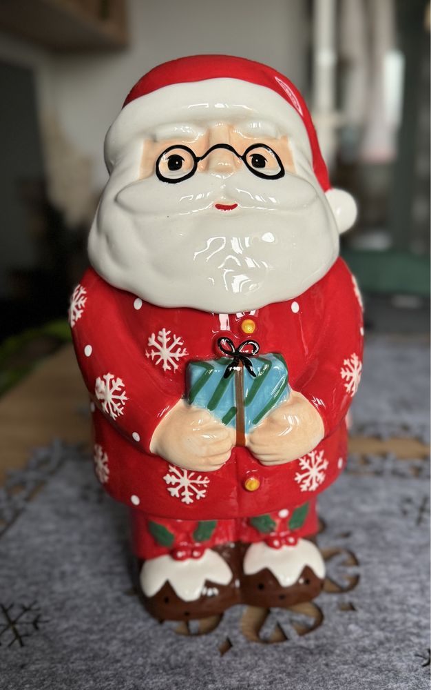 Świateczny Mikołaj ceramiczny