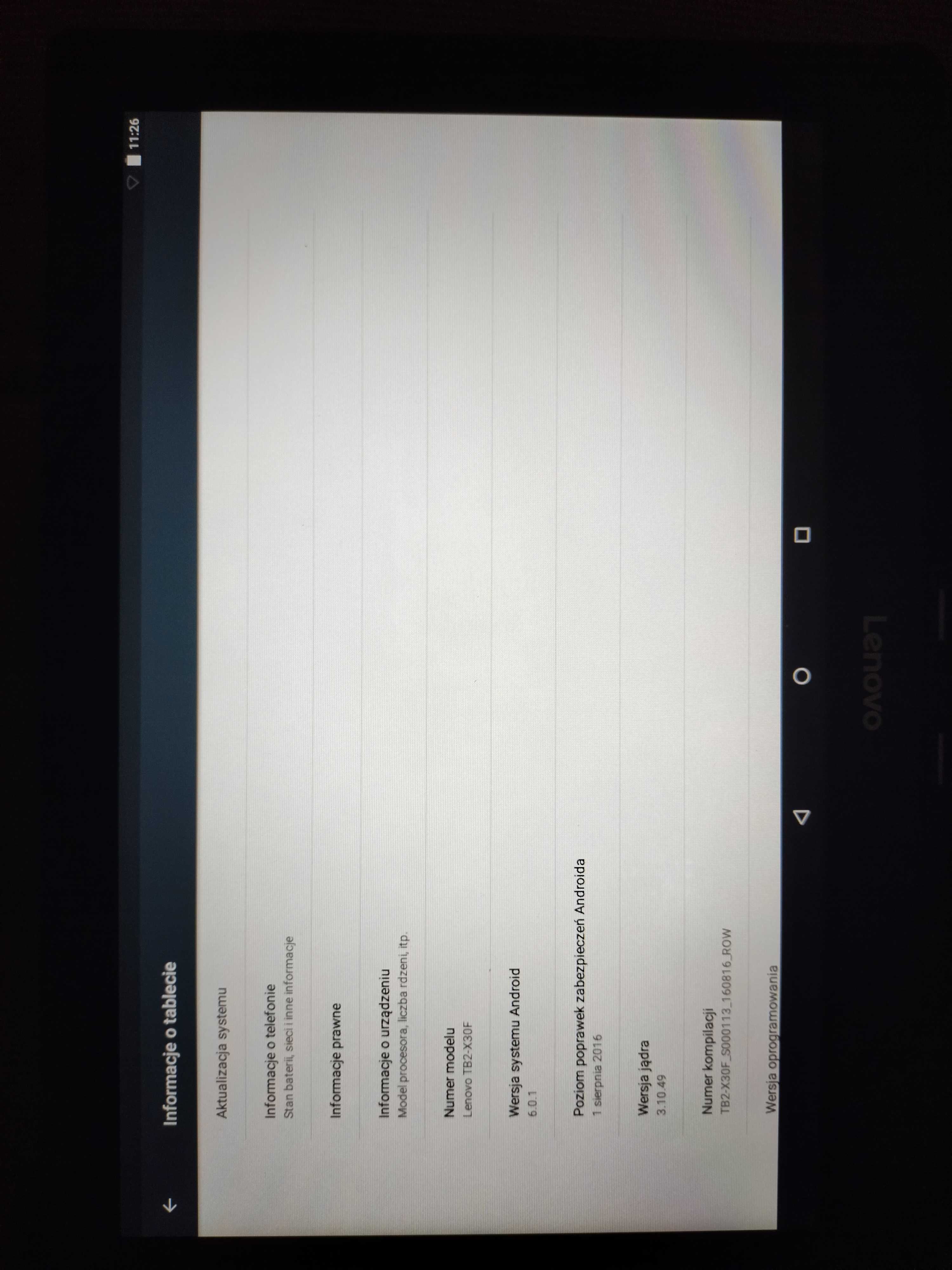 tablet lenovopad TB2-X30F