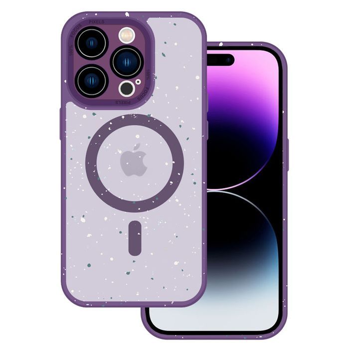 Tel Protect Magnetic Splash Frosted Case Do Iphone 15 Pro Fioletowy