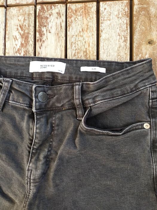 Spodnie jeansowe Reserved Denim czarne 28/32. 168